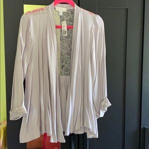 Woven top/cardigan
